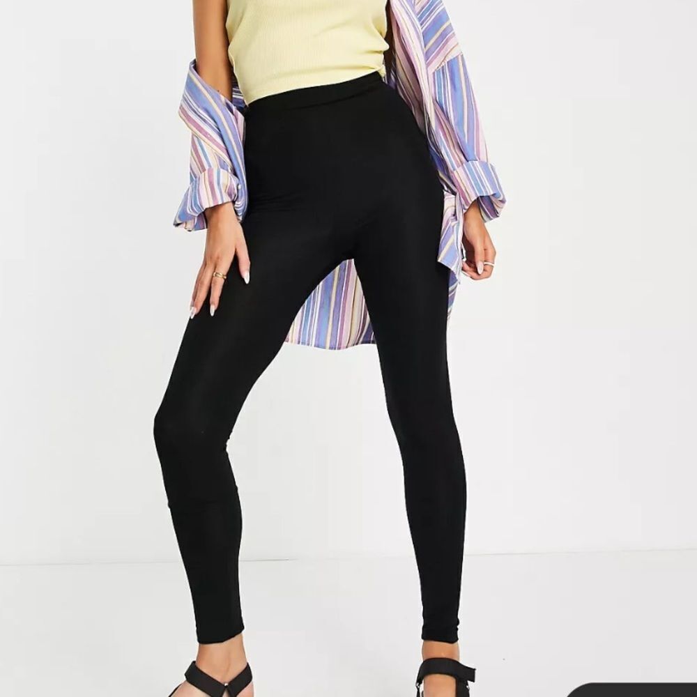 Topshop high waisted legging in black 8 NWT and in packaging